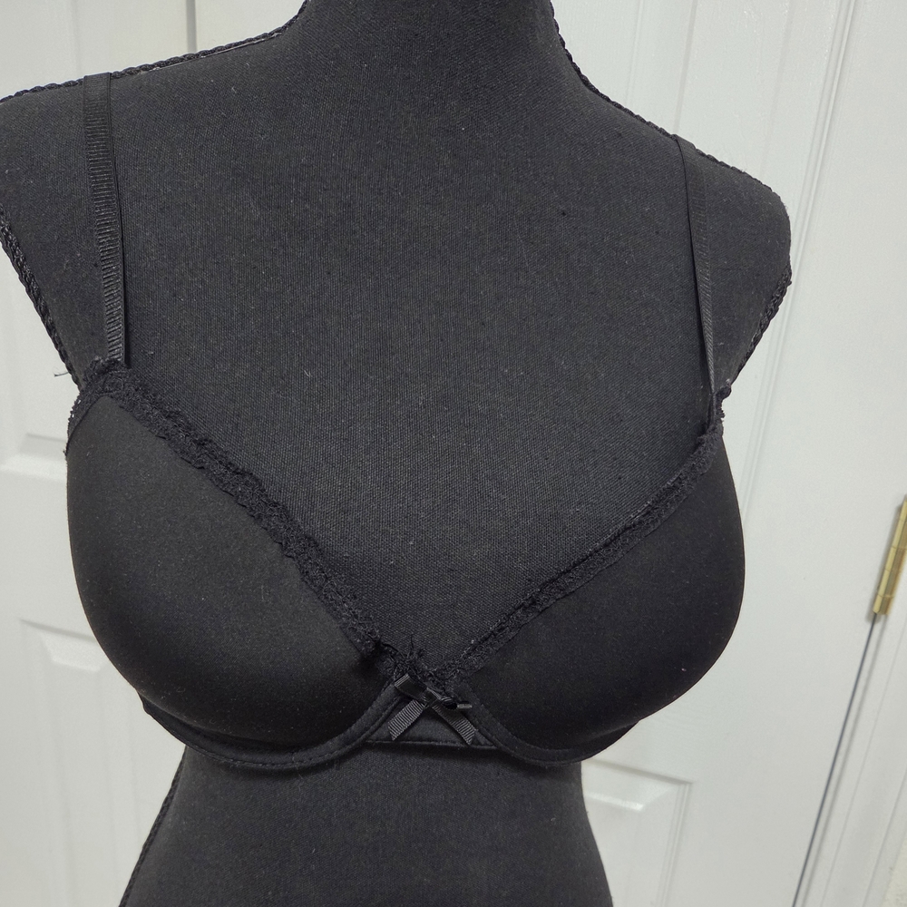 Laura Ashley Black Lace Accent Bra